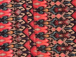 Patterned Digital Printed Velvet Fabric