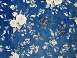 Floral Digital Printed Velvet Fabric