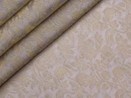 Dyeable Pure Zari Brocade Floral Fabric for Men’s Sherwani (ME-A)