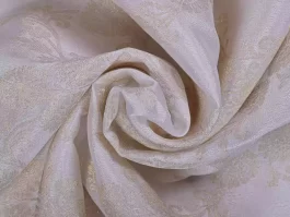 Dyeable Pure Zari Brocade Floral Fabric for Wedding Dress (SDH5)