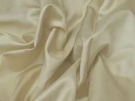 Yarn Dyed Ivory Cream Gabardine Silk Fabric