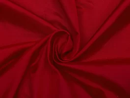 Yarn Dyed Deep Red Gabardine Silk Fabric