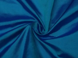 Yarn Dyed Royal Shot Ferozi Gabardine Silk Fabric