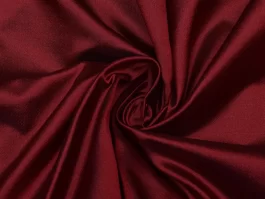 Yarn Dyed Black Shot Red Gabardine Silk Fabric