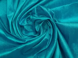 Bright Ferozi Yarn Dyed Indian Raw Silk (100 gm)
