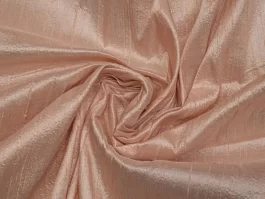 White Shot Baby Peach Yarn Dyed Indian Raw Silk (100 gm)