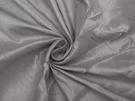 Silver Grey Yarn Dyed Indian Raw Silk (100 gm)
