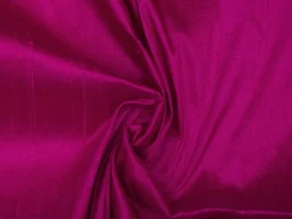 Deep Magenta Yarn Dyed Indian Raw Silk (100 gm)
