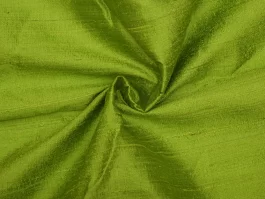 Parrot Green Yarn Dyed Indian Raw Silk (100 gm)