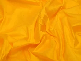 Yellow Gold Yarn Dyed Indian Raw Silk (100 gm)