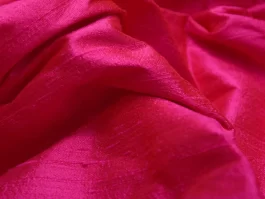 Red Shot Rani Yarn Dyed Indian Raw Silk (100 gm)