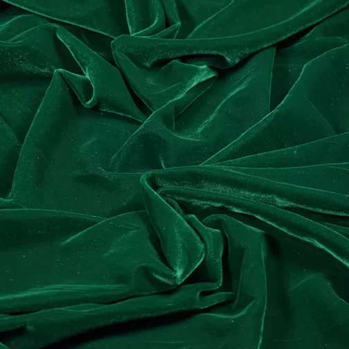 Dyed Bottle Green Micro Velvet 9000 Fabric