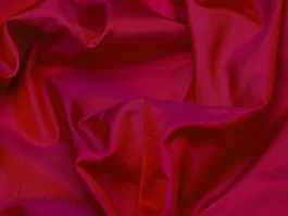 Yarn Dyed Rani Shot Red Gabardine Silk Fabric