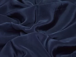 Navy Blue Viscose Crepe Mill Dyed