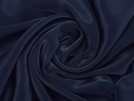 Navy Blue Viscose Crepe Mill Dyed