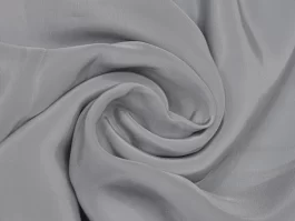 Light Grey Viscose Crepe Mill Dyed