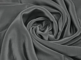 Charcoal Grey Viscose Crepe Mill Dyed