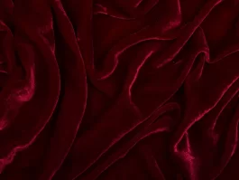 Dyed Bright Maroon Pure Silk Velvet for Bridal Gowns / Lehangas Outfits
