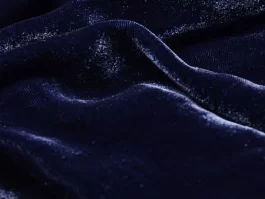 Dyed Navy Blue Pure Silk Velvet for Bridal Gowns / Lehangas Outfits