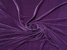 Dyed Dusty Purple Pure Silk Velvet for Bridal Gowns / Lehangas Outfits