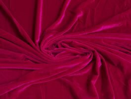 Dyed Fuchsia Pink Pure Silk Velvet for Bridal Gowns / Lehangas Outfits