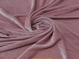 Dyed Onion Pink Pure Silk Velvet Fabric